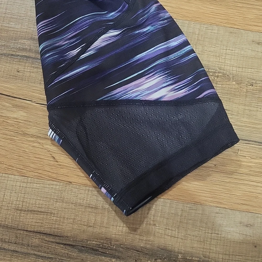 IDEOLOGY Purple Black Space Dye Cropped Leggings - Picture 11 of 14